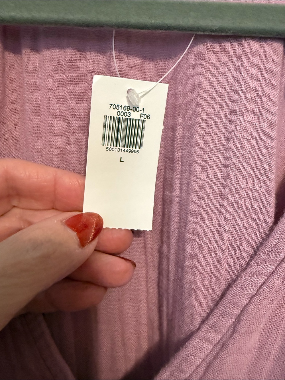 NWT Old Navy Split-Neck Crinkle Gauze Mini Swing Dress Lilac Size Large - Picture 13 of 14